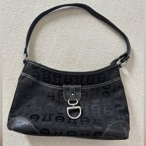 Etienne Aigner Black Designer Shoulder Bag